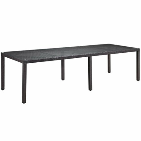EAST END IMPORTS Convene 114 in. Outdoor Patio Dining Table- Espresso EEI-1921-EXP